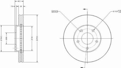 Remy RAD1321C - Спирачен диск vvparts.bg