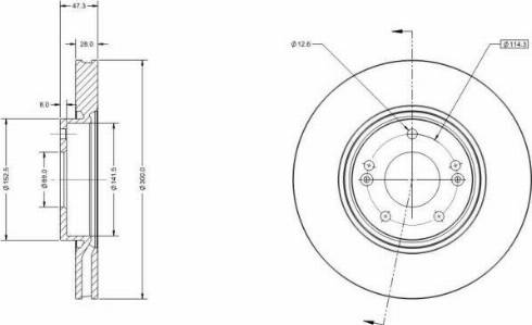 Remy RAD1372C - Спирачен диск vvparts.bg