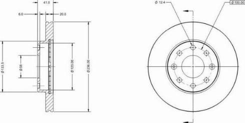 Remy RAD1291C - Спирачен диск vvparts.bg