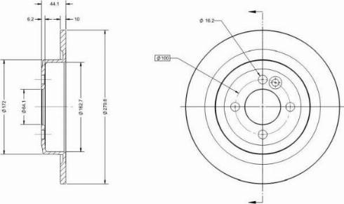 Remy RAD1297C - Спирачен диск vvparts.bg