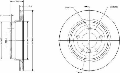 Remy RAD1246C - Спирачен диск vvparts.bg