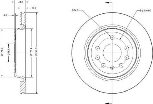 Remy RAD1243C - Спирачен диск vvparts.bg