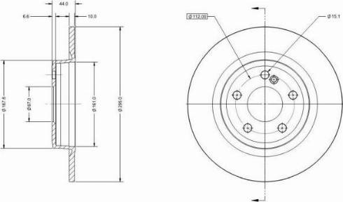 Remy RAD1255C - Спирачен диск vvparts.bg