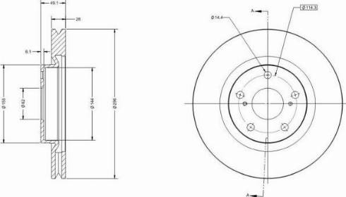 Remy RAD1253C - Спирачен диск vvparts.bg