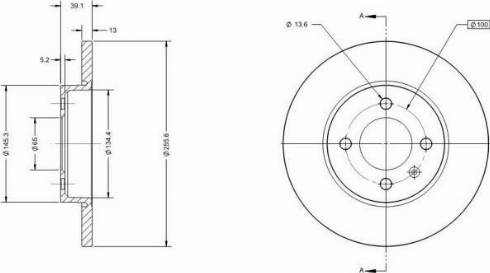 Remy RAD1269C - Спирачен диск vvparts.bg