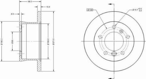 Remy RAD1268C - Спирачен диск vvparts.bg