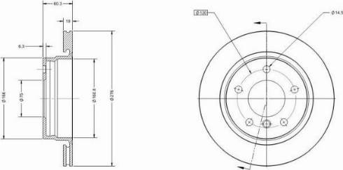 Remy RAD1205C - Спирачен диск vvparts.bg