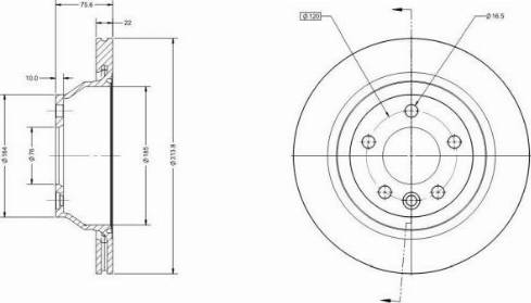 Remy RAD1219C - Спирачен диск vvparts.bg