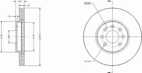 Remy RAD1217C - Спирачен диск vvparts.bg