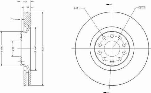 Remy RAD1284C - Спирачен диск vvparts.bg