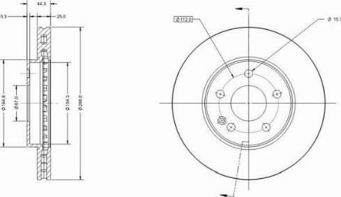 Remy RAD1288C - Спирачен диск vvparts.bg