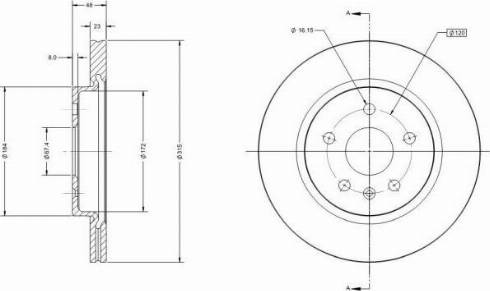 Remy RAD1239C - Спирачен диск vvparts.bg