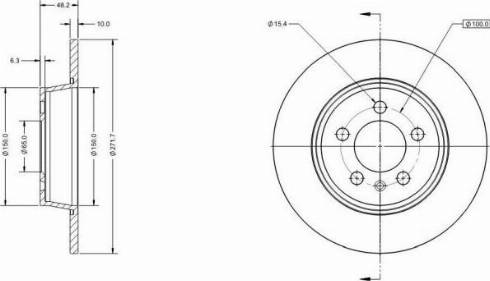 Brake Engineering DI957091 - Спирачен диск vvparts.bg