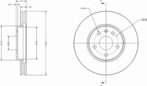 Remy RAD1230C - Спирачен диск vvparts.bg