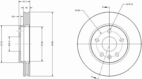 Remy RAD1231C - Спирачен диск vvparts.bg