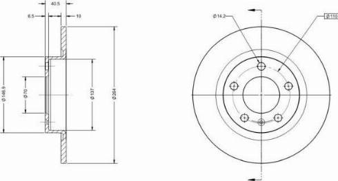 Remy RAD1233C - Спирачен диск vvparts.bg