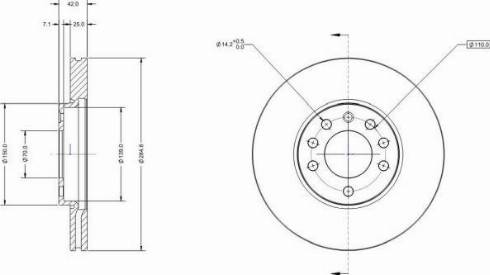 Remy RAD1237C - Спирачен диск vvparts.bg