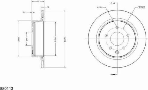 Remy RAD1225C - Спирачен диск vvparts.bg