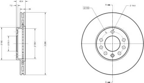 Remy RAD1220C - Спирачен диск vvparts.bg