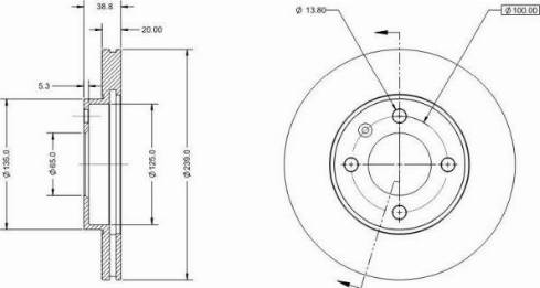 Remy RAD1223C - Спирачен диск vvparts.bg