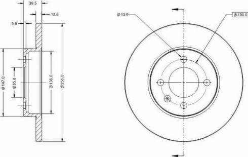 Remy RAD1222C - Спирачен диск vvparts.bg