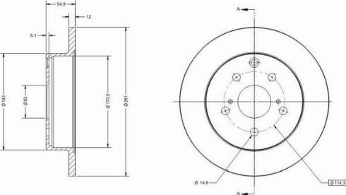 Remy RAD1271C - Спирачен диск vvparts.bg