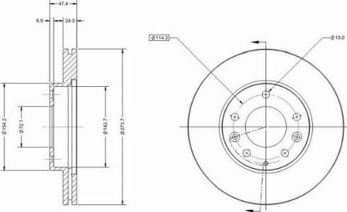 Remy RAD1795C - Спирачен диск vvparts.bg