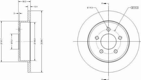 Remy RAD1740C - Спирачен диск vvparts.bg