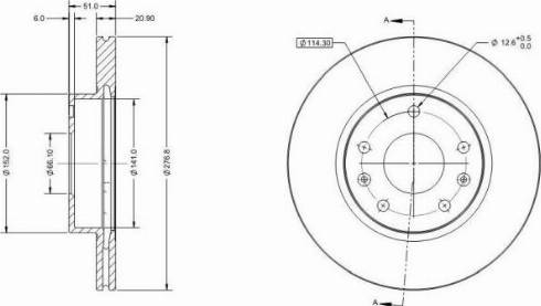 Remy RAD1758C - Спирачен диск vvparts.bg