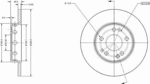 Remy RAD1764C - Спирачен диск vvparts.bg