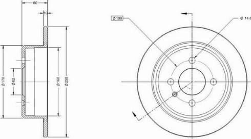 Remy RAD1781C - Спирачен диск vvparts.bg