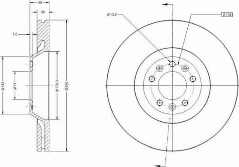 Remy RAD1735C - Спирачен диск vvparts.bg