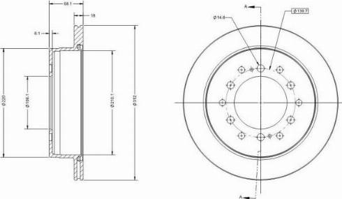 Remy RAD1730C - Спирачен диск vvparts.bg