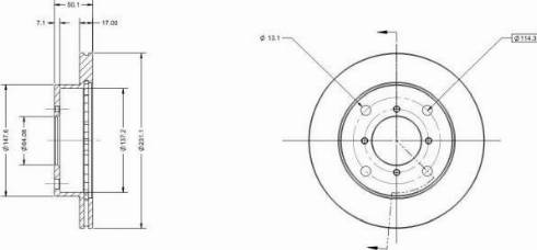 Remy RAD1732C - Спирачен диск vvparts.bg