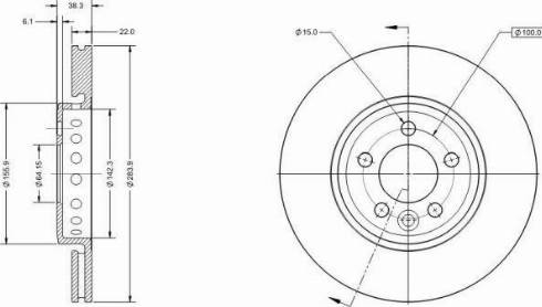 Remy RAD1737C - Спирачен диск vvparts.bg