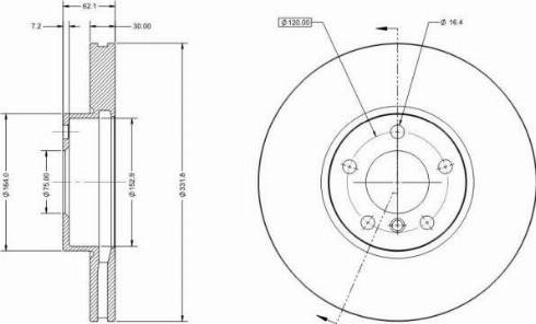 Remy RAD1723C - Спирачен диск vvparts.bg