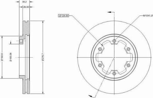 Remy RAD1776C - Спирачен диск vvparts.bg