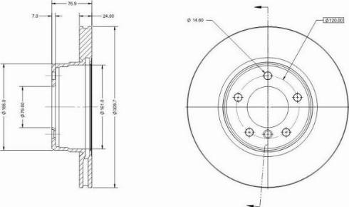 Remy RAD1771C - Спирачен диск vvparts.bg