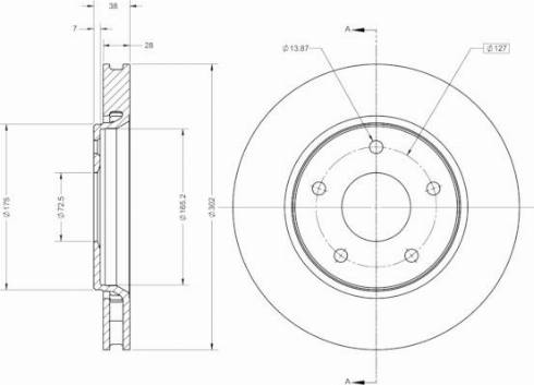 Remy RAD2495C - Спирачен диск vvparts.bg