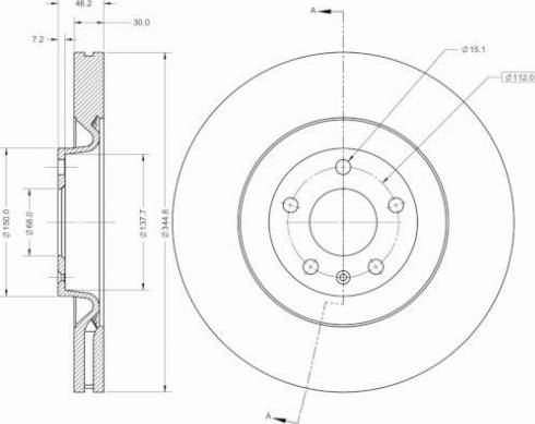 Remy RAD2449C - Спирачен диск vvparts.bg