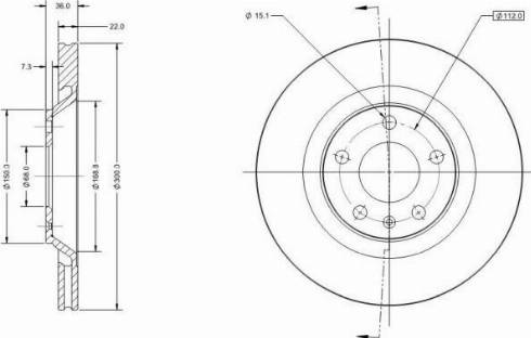 Remy RAD2450C - Спирачен диск vvparts.bg