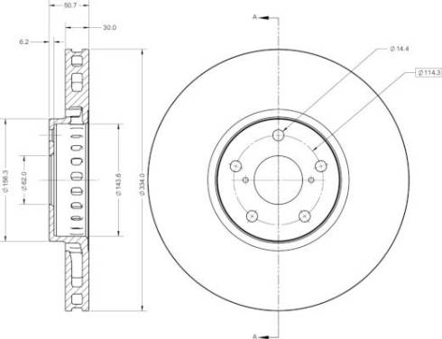 Remy RAD2408C - Спирачен диск vvparts.bg