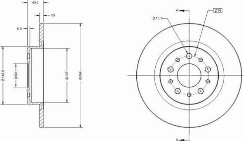 Remy RAD2414C - Спирачен диск vvparts.bg