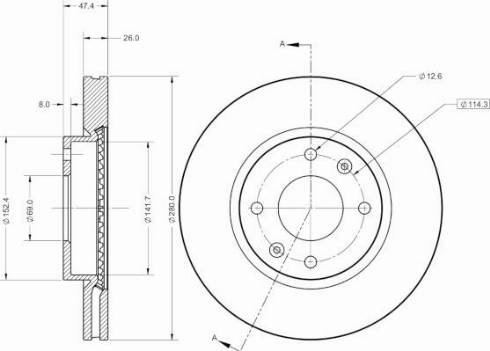 Remy RAD2432C - Спирачен диск vvparts.bg