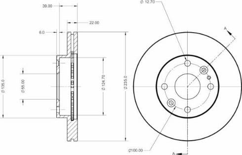 Remy RAD2424C - Спирачен диск vvparts.bg