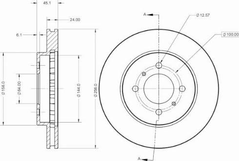 Remy RAD2426C - Спирачен диск vvparts.bg