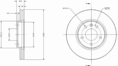 Remy RAD2596C - Спирачен диск vvparts.bg