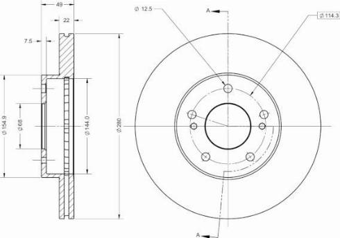 Remy RAD2591C - Спирачен диск vvparts.bg