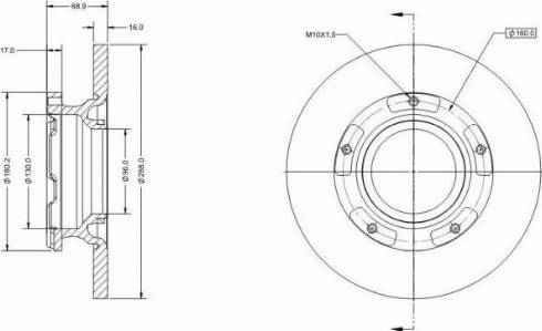 Remy RAD2565C - Спирачен диск vvparts.bg