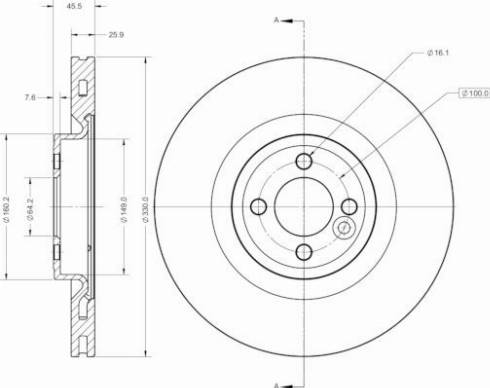 Remy RAD2566C - Спирачен диск vvparts.bg